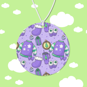 Cozy Purple Christmas Air Freshener